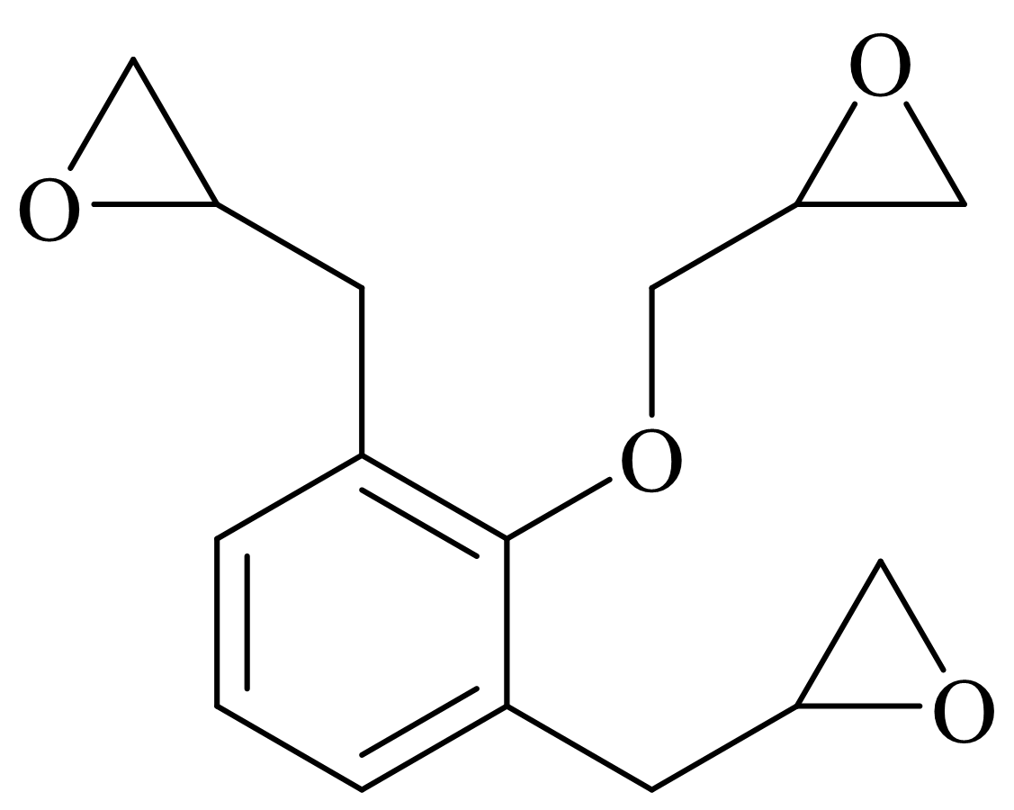 YW-603 · 2,6-ڈائگلیسیڈائل فینائل گلائسیڈائل ایتھر · فراہم کردہ پروڈکٹ بروشر کی ساخت