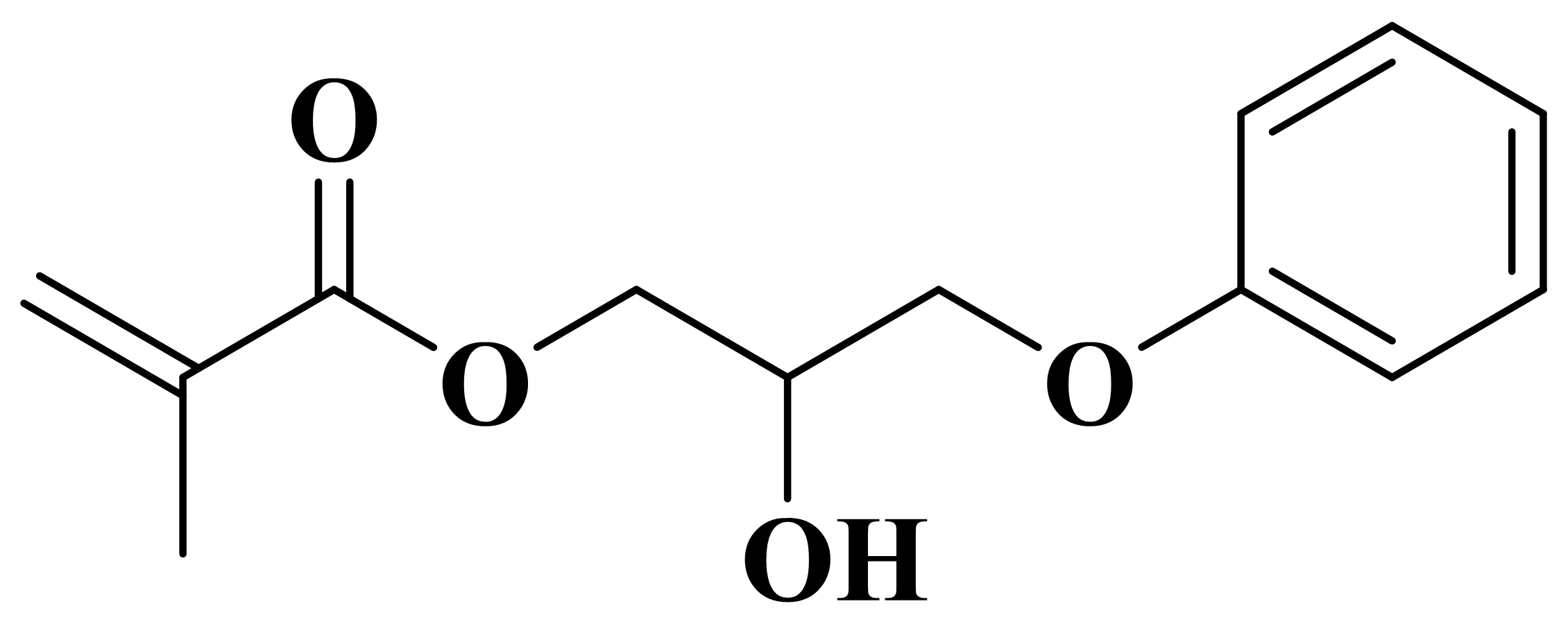 YW-801 · 2-ہائیڈروکسی-3-فینوکسی پروپائل میتھاکرائلیٹ · فراہم کردہ پروڈکٹ بروشر کی ساخت